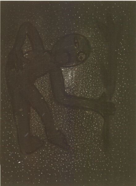 Moon Night Plant, 2007, Acrylic...paper, 108x79cm